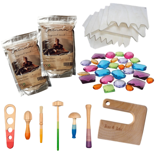 Bundel Kinetisch zand sensorisch spel