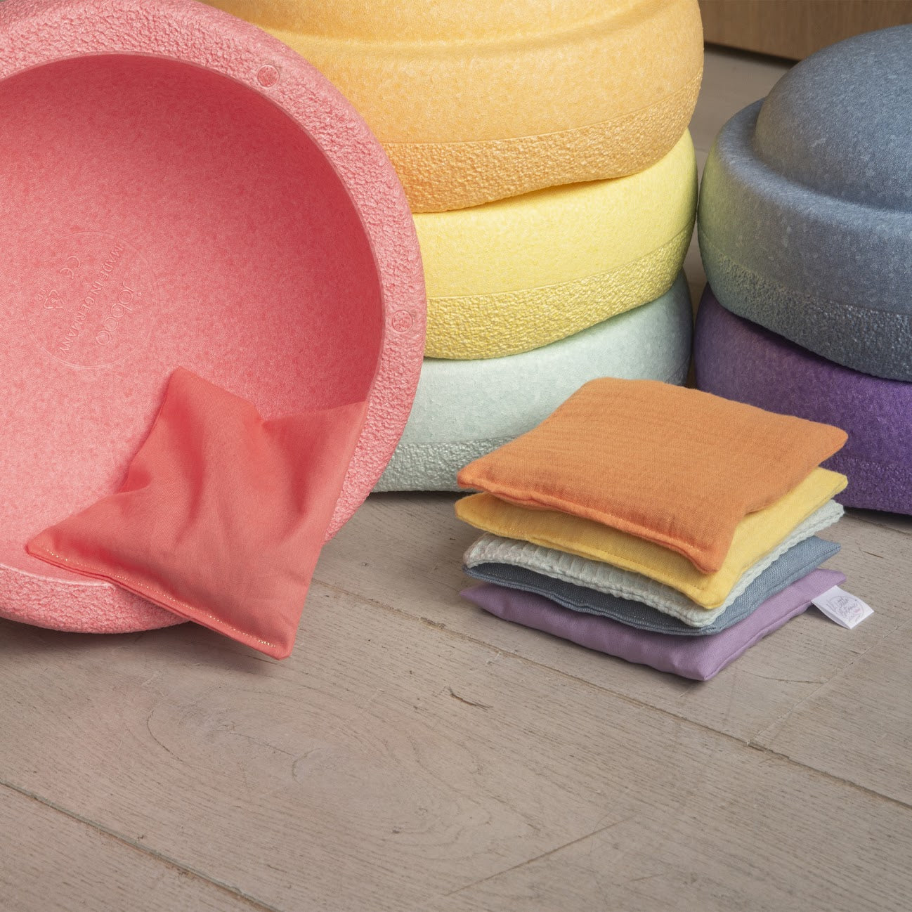 6 Pittenzakjes set - Pastel