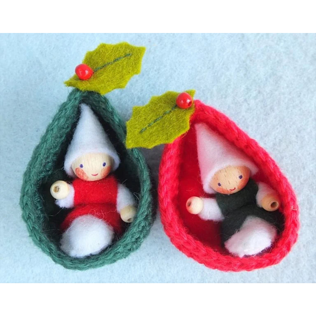 Twee kerstcoconnetjes