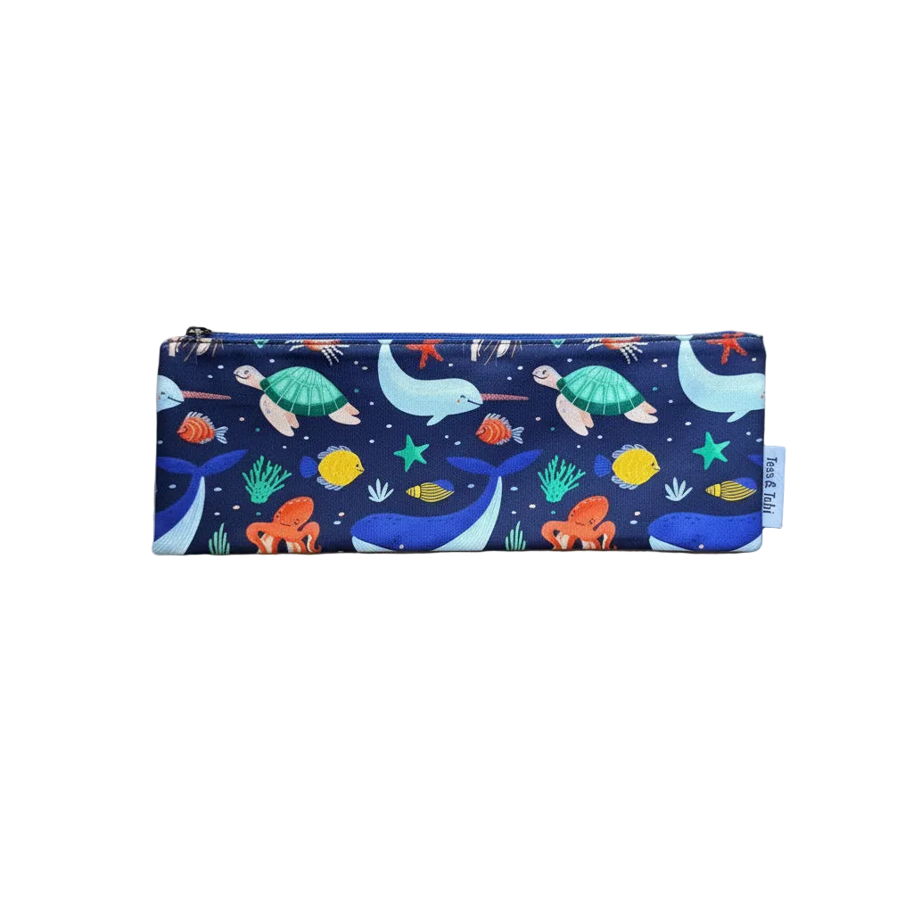 Wasbaar tandenborstelzakje | Oceaan | 10x30cm