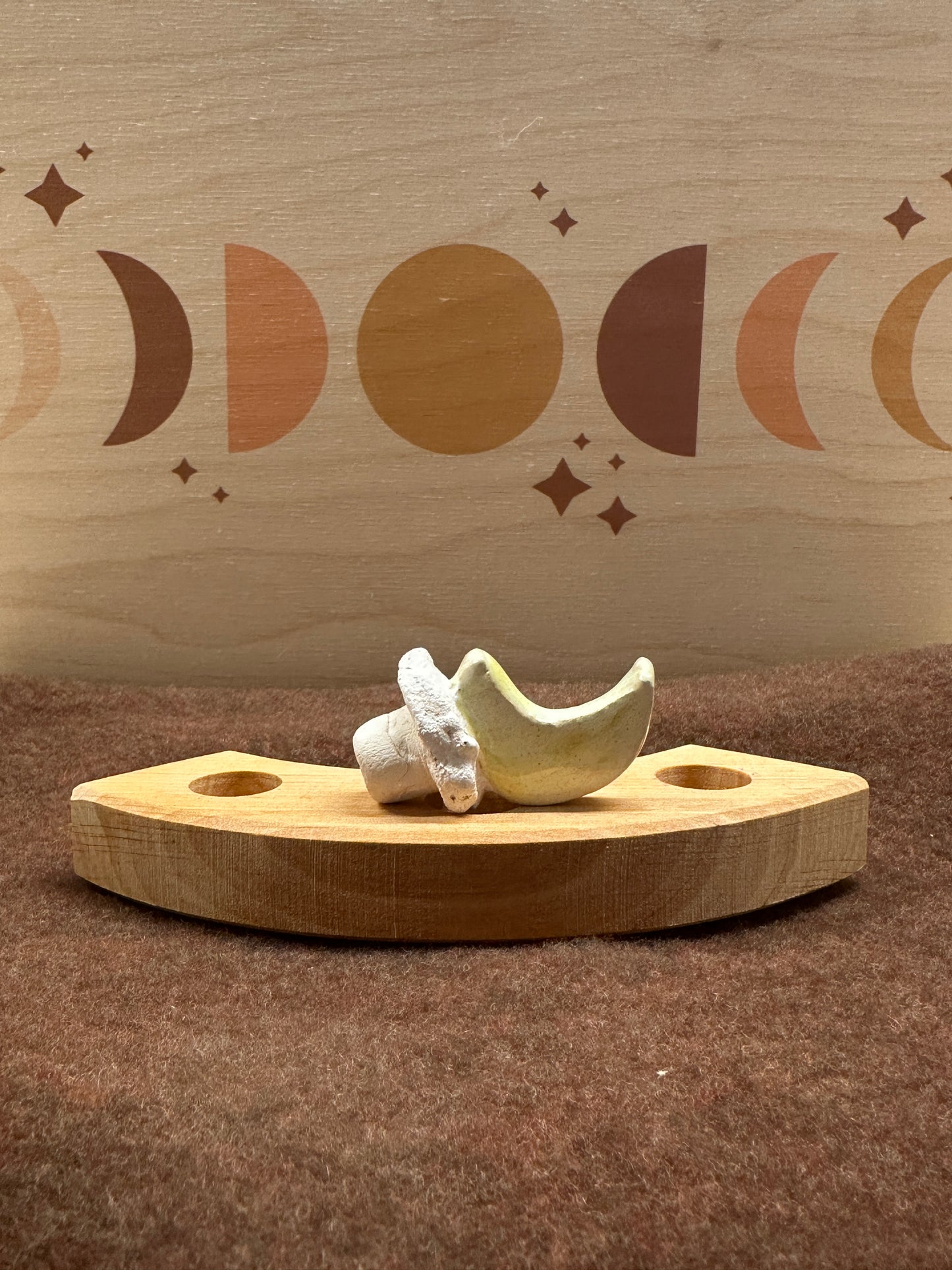 Keramieken steker - maantje