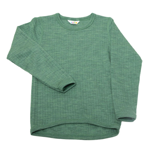 Shirt wol groen