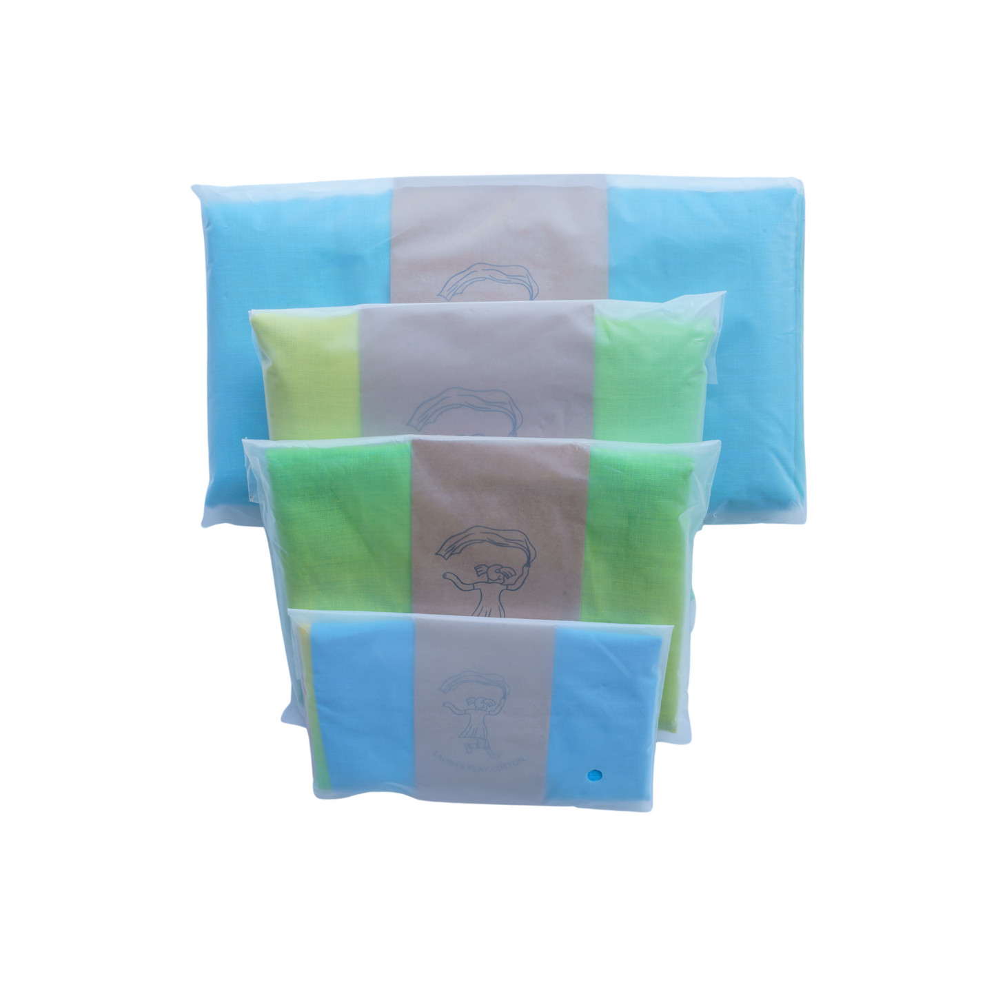 Speeldoek - Regenboog - 90 x 270 cm - verticaal gestreept