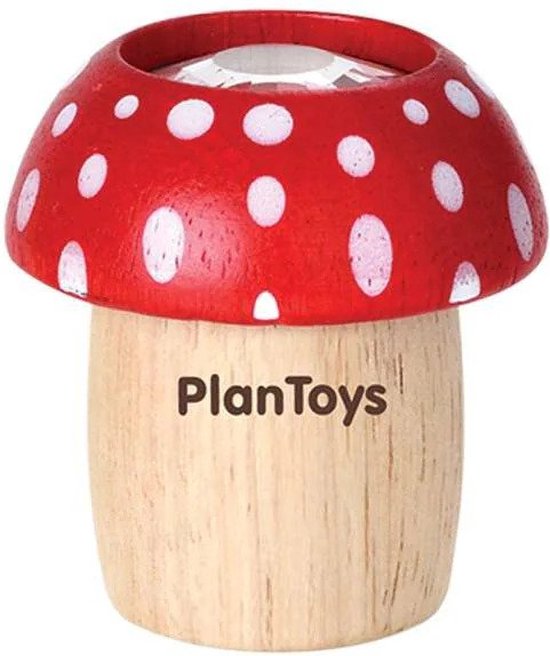 Paddenstoel caleidoscoop rood