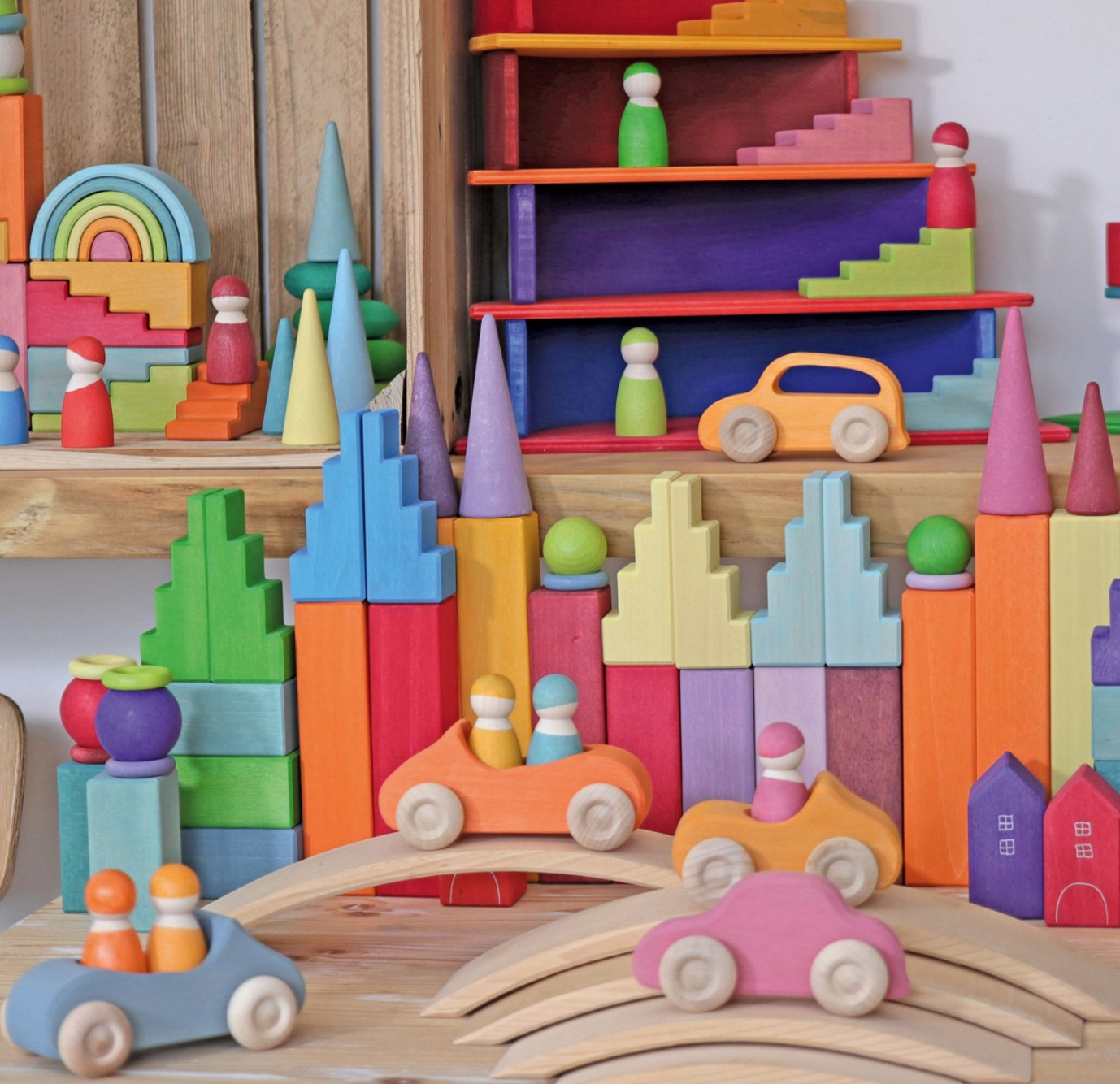 Cabrio groot - blauw