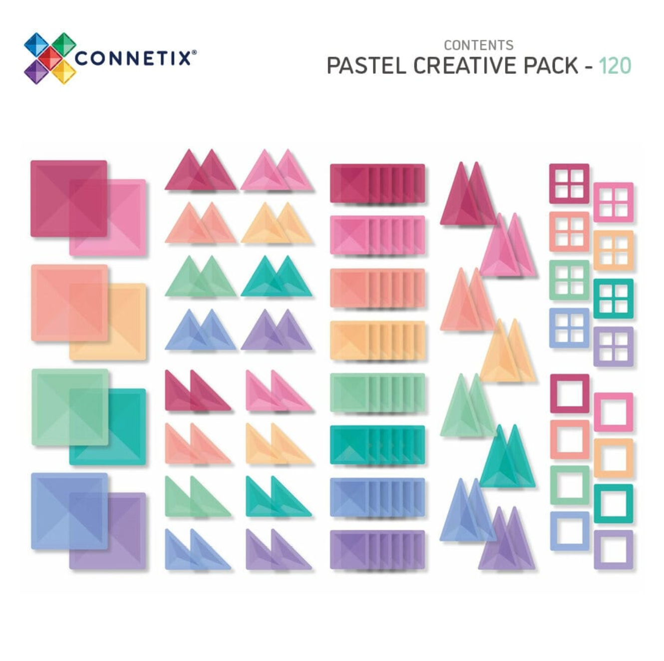 Creative Pack - pastel - 120 stuks