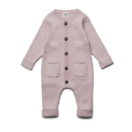 Boxpakje gebreid - katoen/wol - roze