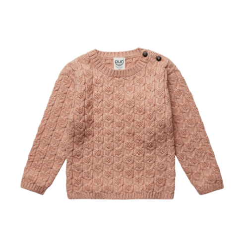 Trui gebreid - katoen/wol - brick