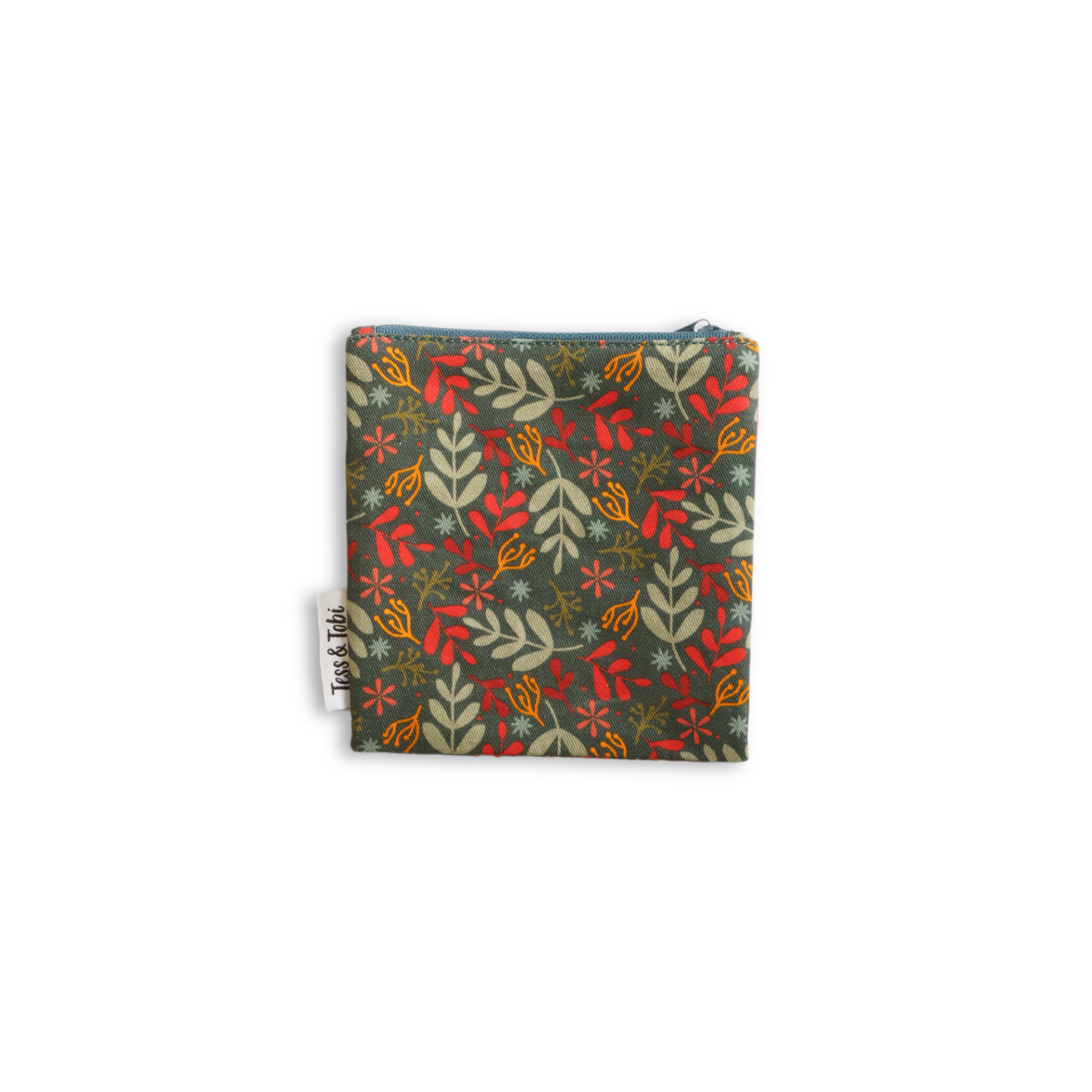 Wasbaar snackzakje | Silly Goose | Blaadjes 14x14cm