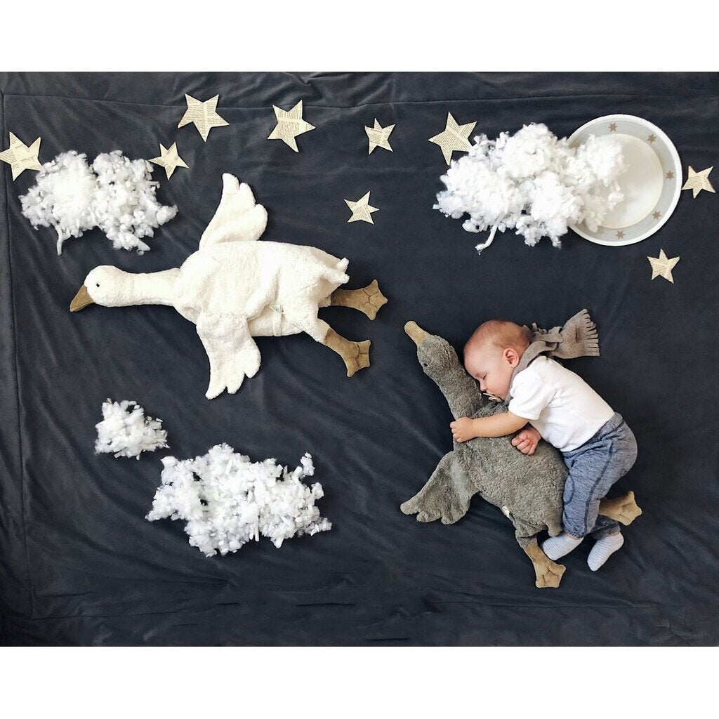 Knuffel gans groot wit