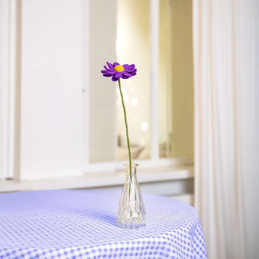 Bloem van wolvilt - Margrietje - Violet