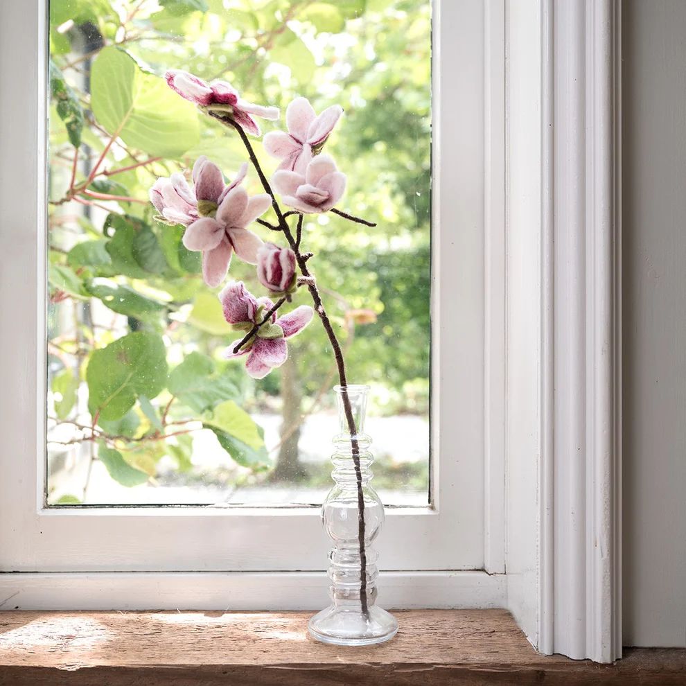 Bloem van wolvilt - Magnolia Tak