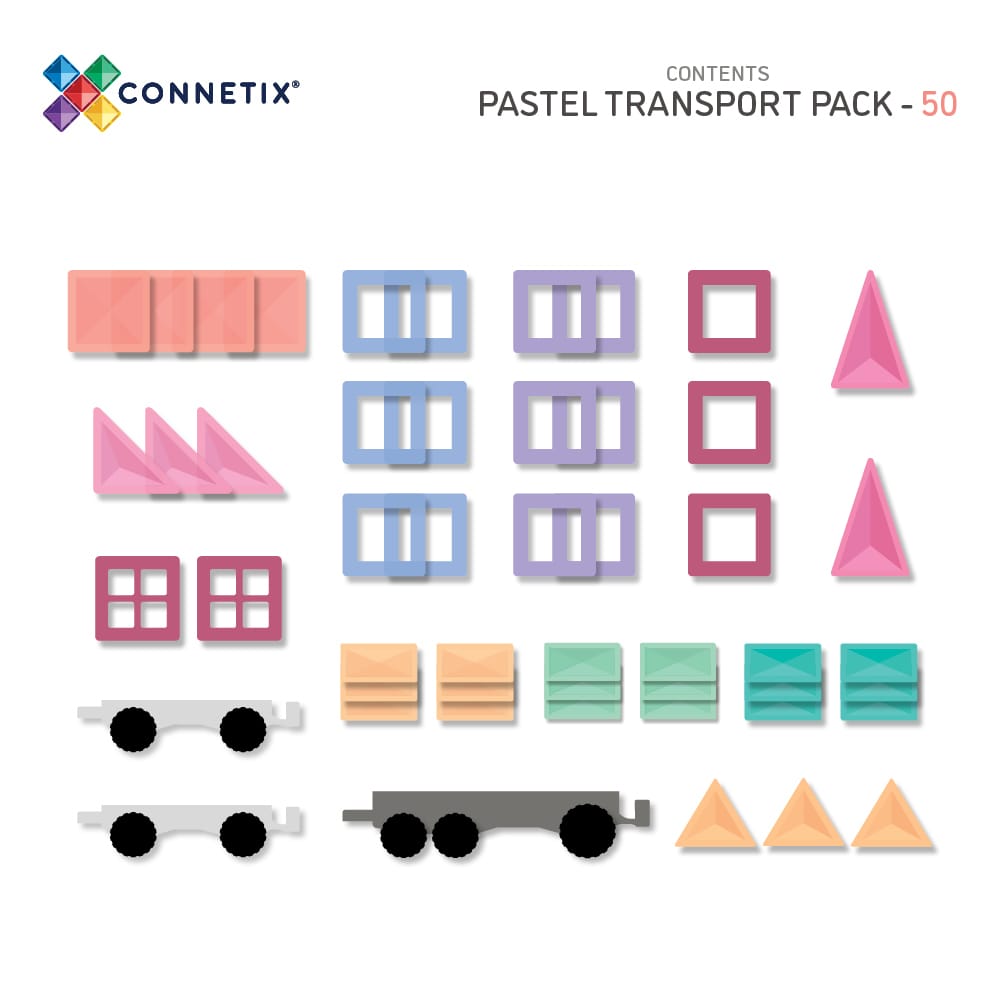 Transport Pack - Pastel - 50 stuks