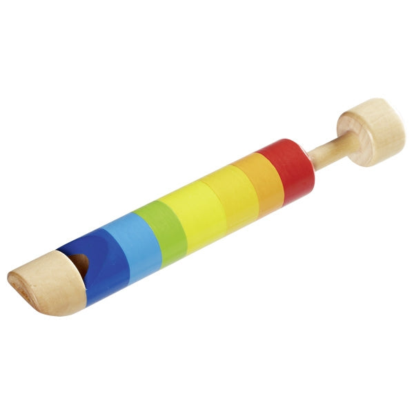 Houten fluit regenboog