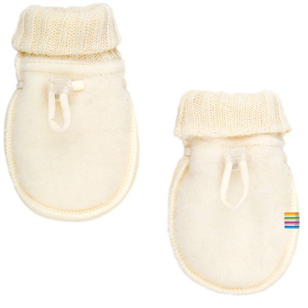 Wantjes wol fleece gebroken wit