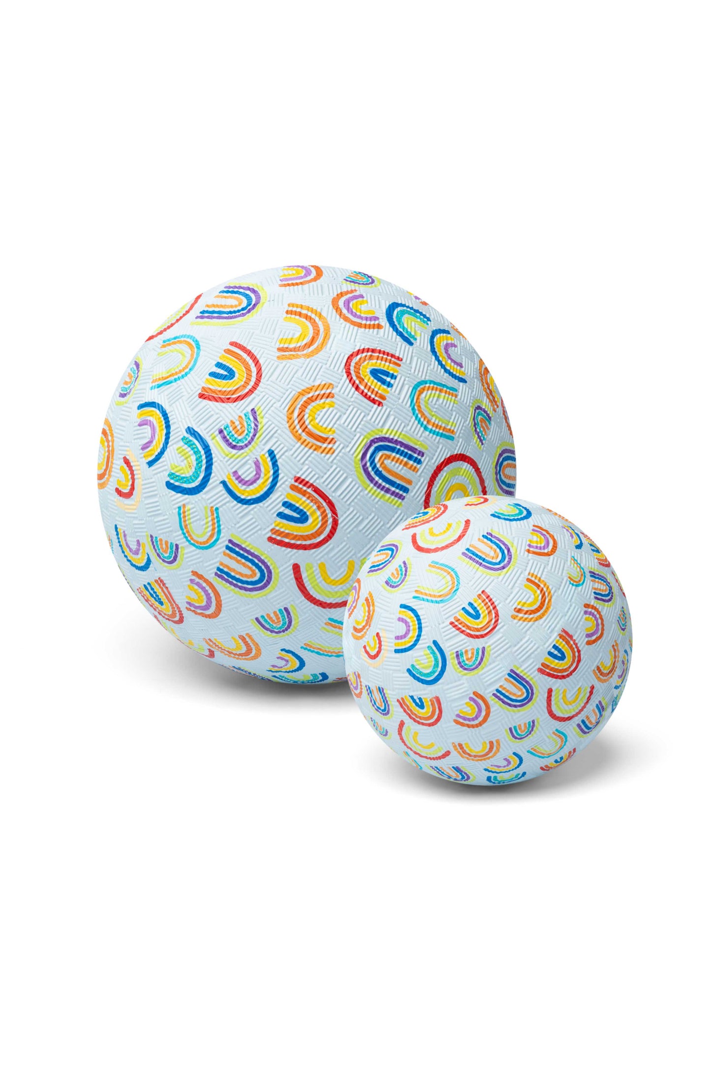 Rubber bal Regenboog - 18 cm
