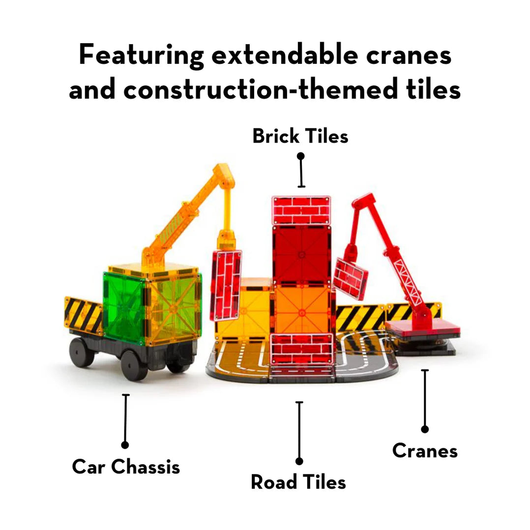 Magnetische tegels - Bouwplaats - 32 stuks