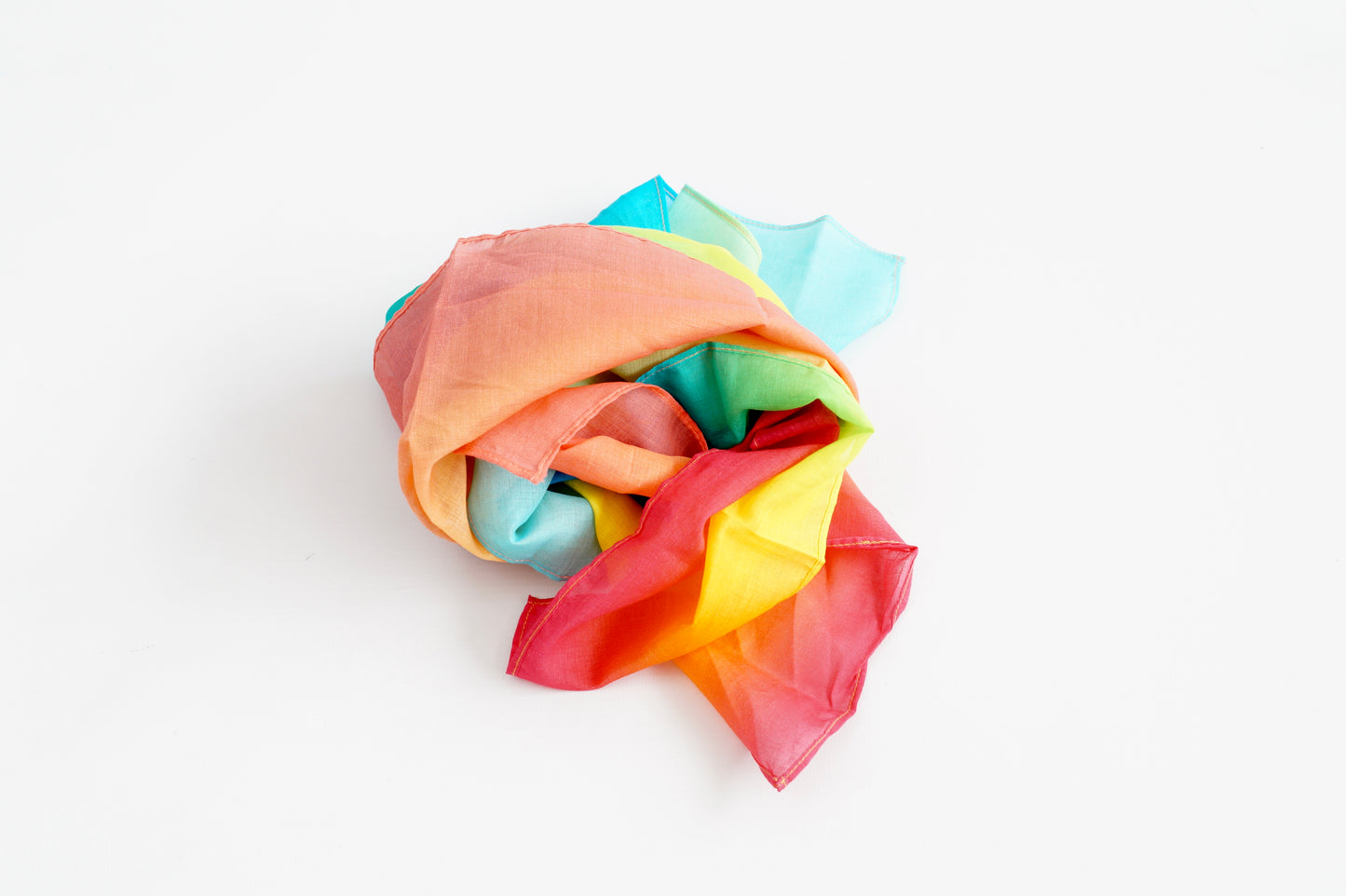 Speeldoek - Pastel regenboog - 50 x 50 cm