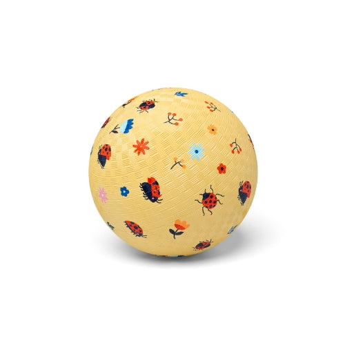 Bal van rubber - lieveheersbeestjes 18cm