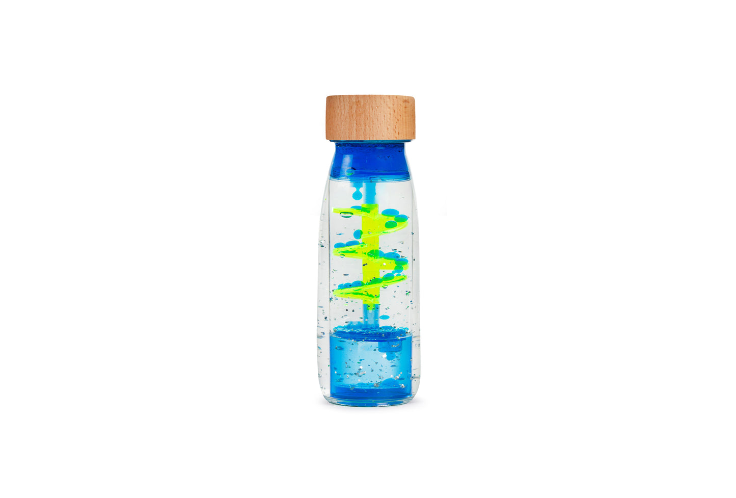 Sensorische fles – Spiraal Blauw