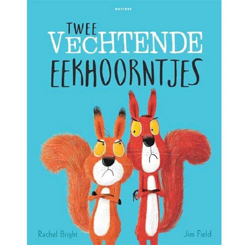 Twee vechtende eekhoorntjes (kartonboek)