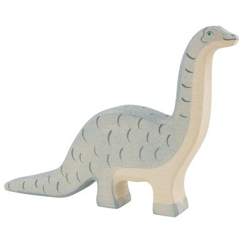 Holztiger houten dino brontosaurus
