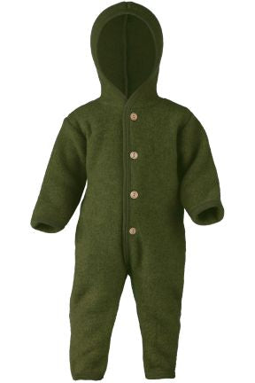 Overall wol fleece groen