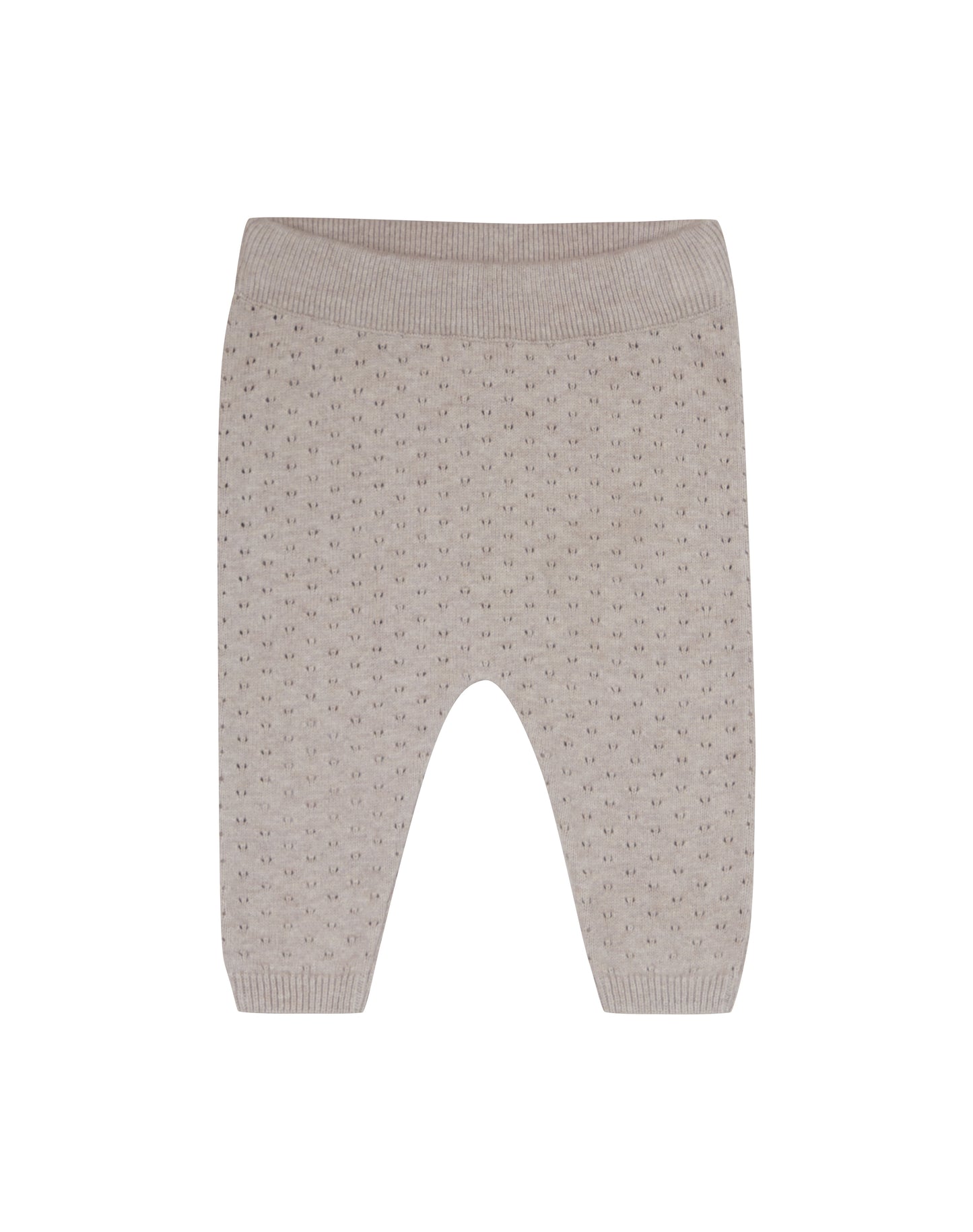 Puri organic Broekje katoen zijde ajour tan