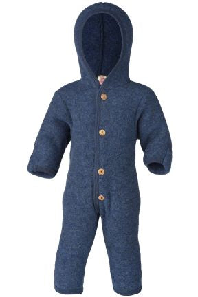 Overall wol fleece donkerblauw