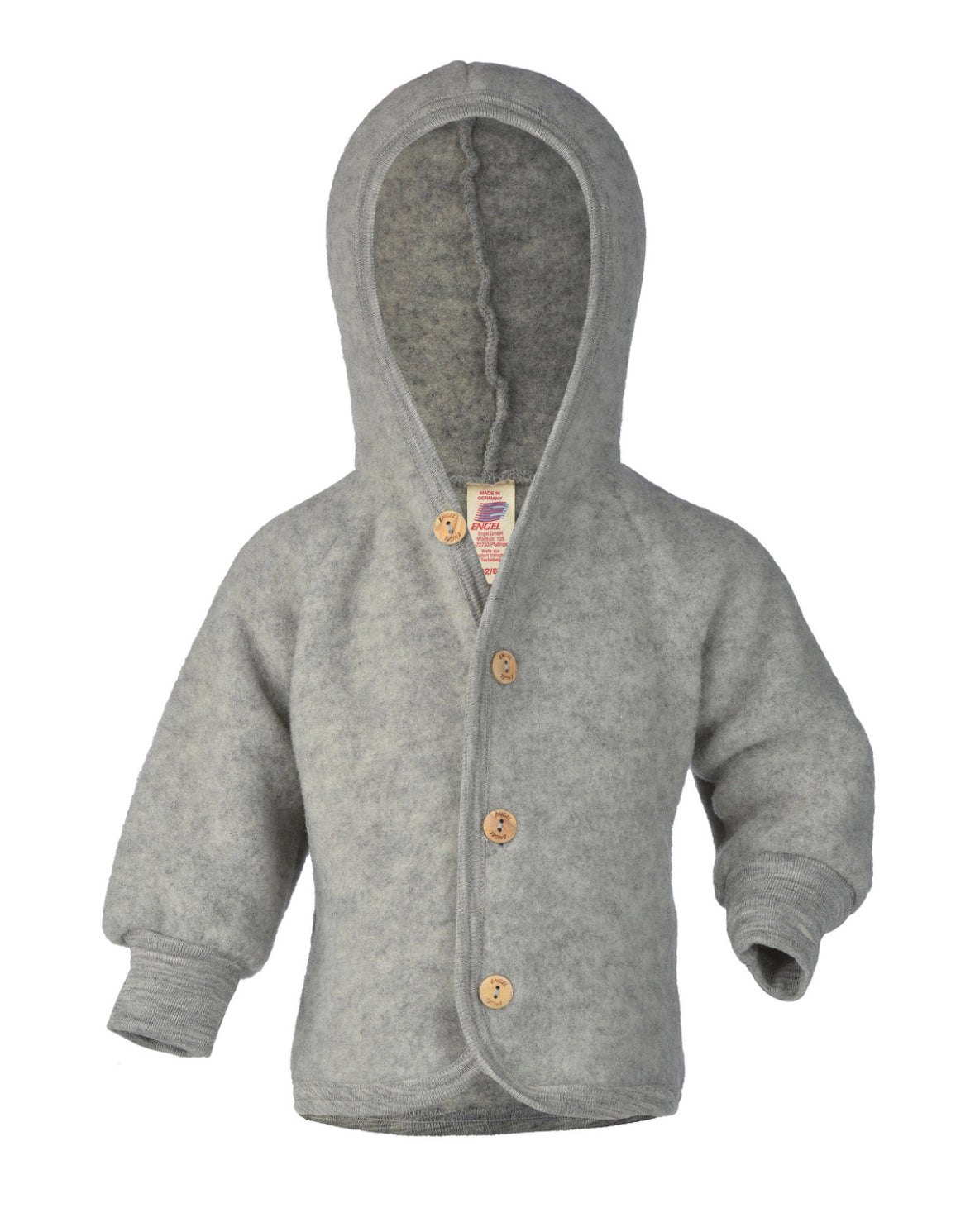 Jasje wol fleece grijs