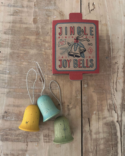 jingle joy bells grapat kerstboom hanger