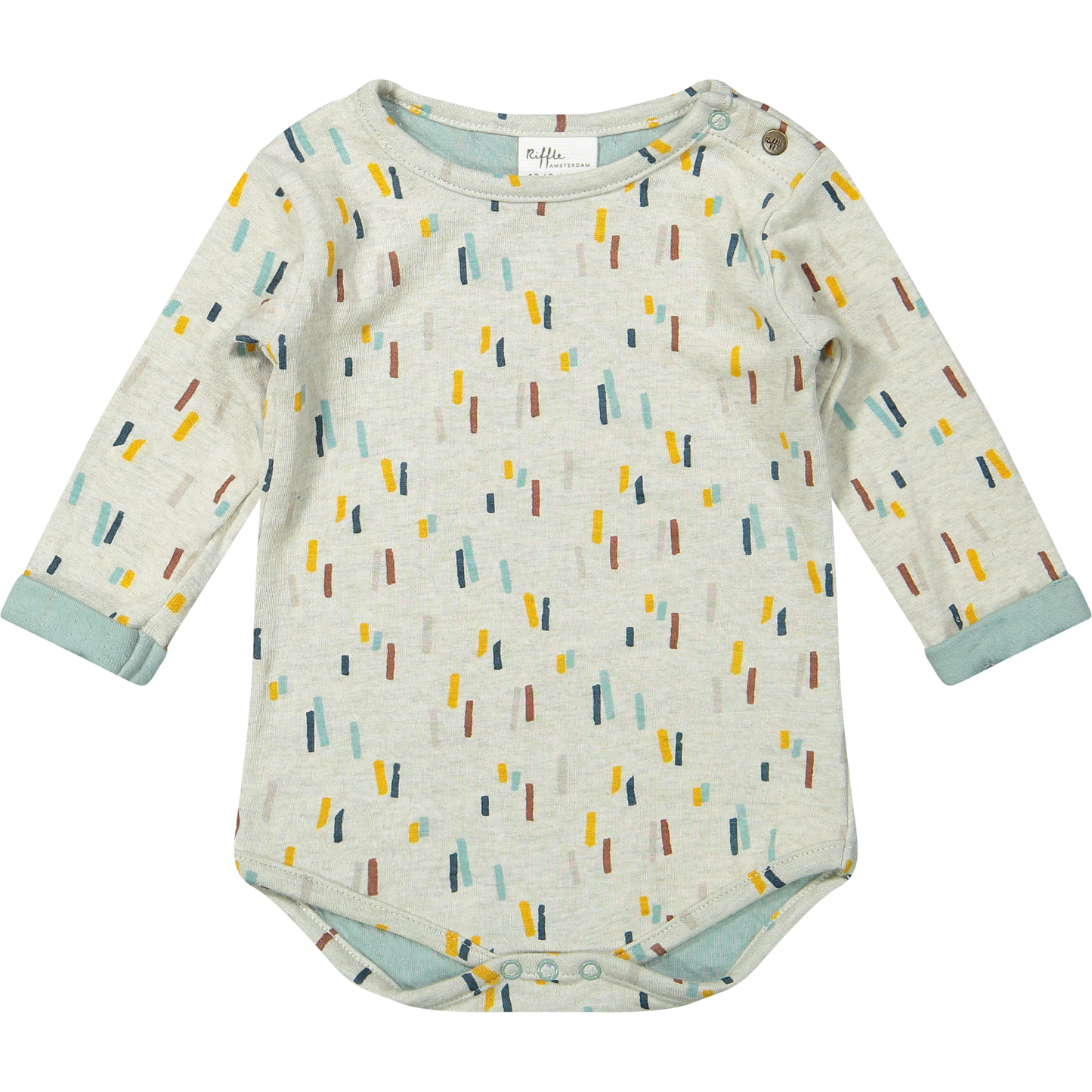 Romper streepjes grijs - Riffle Amsterdam - maat 62