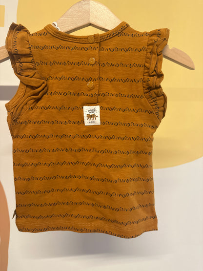 T-shirt korte mouw Feetje met tijger (biologisch katoen)