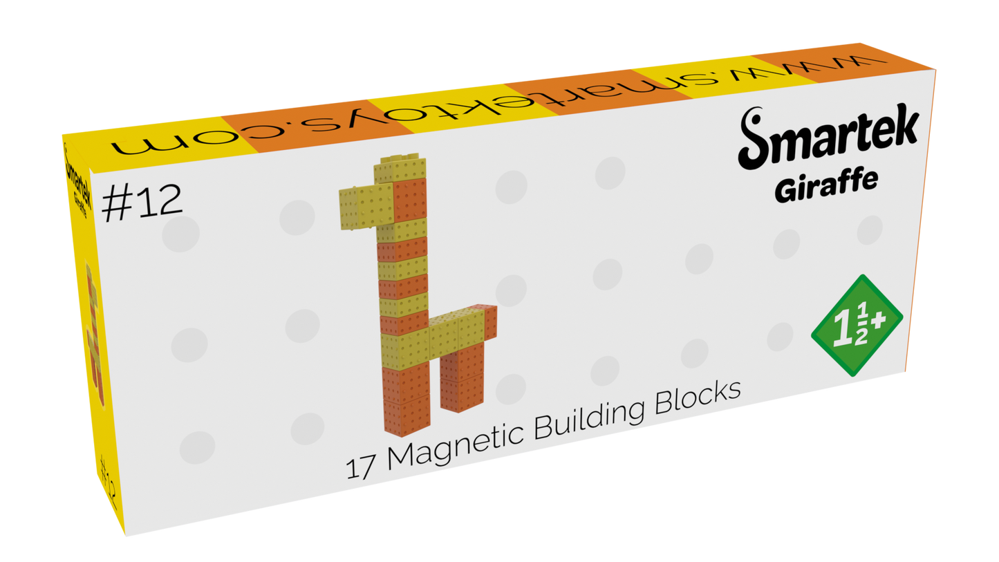 Magnetische Bouwblokken Giraffe 17 stuks