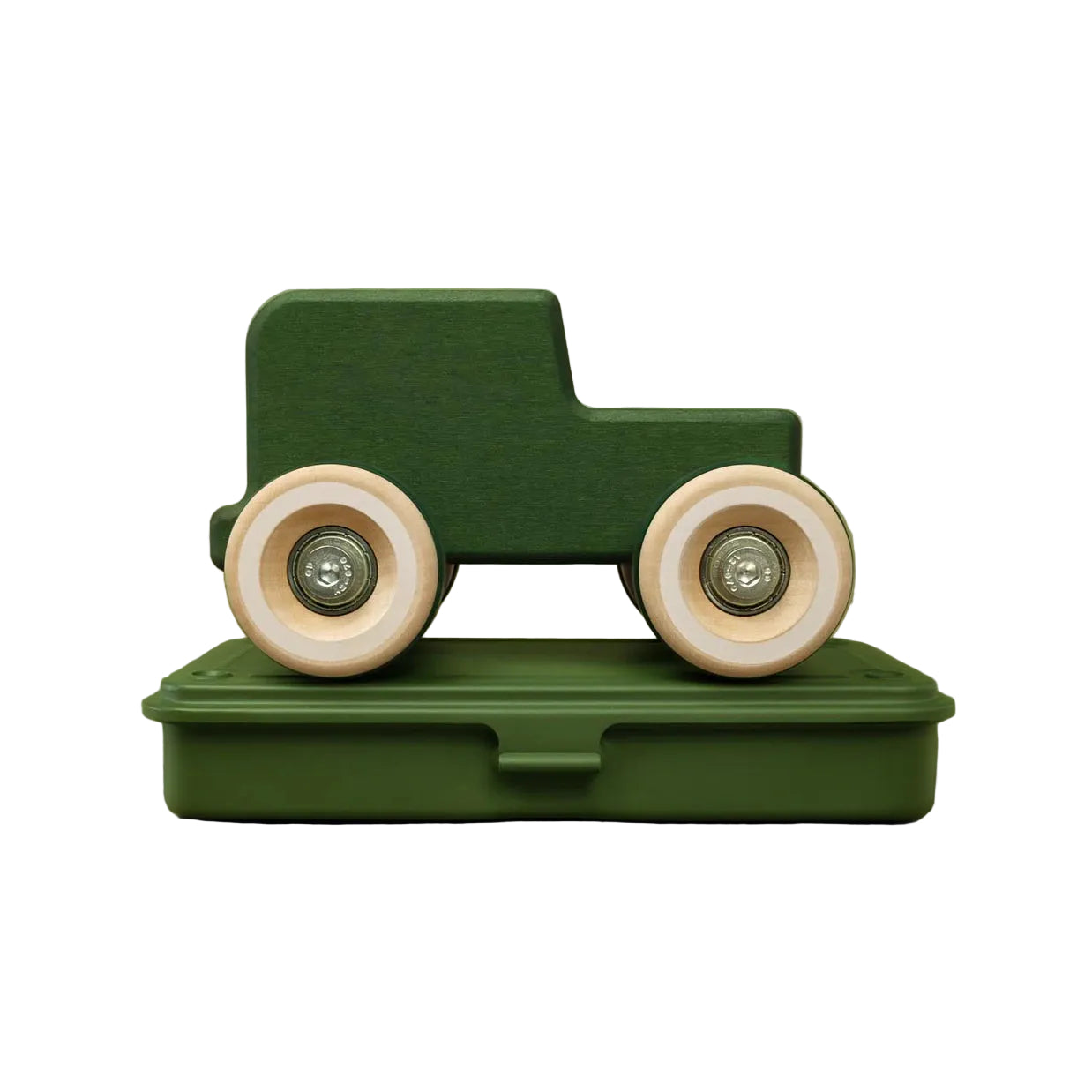 Chunkies No. 05 - Houten Groene Speelgoedauto - The Explorer