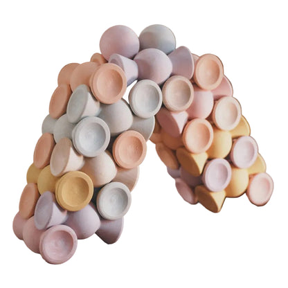 Sweets - Houten Stapelspel - Pastel - 33 stuks