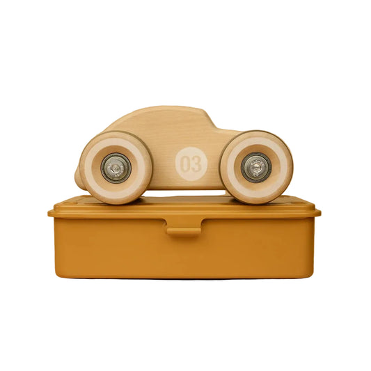 Chunkies No. 03 - Houten Gele Speelgoedauto - De Kever