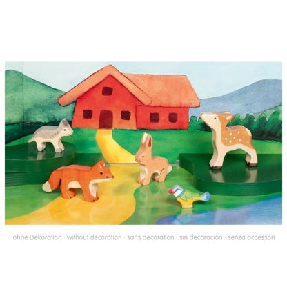 Houten dieren - Set - Bosdieren
