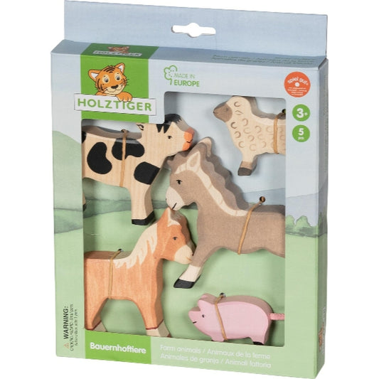 Houten dieren - Set - Boerderijdieren