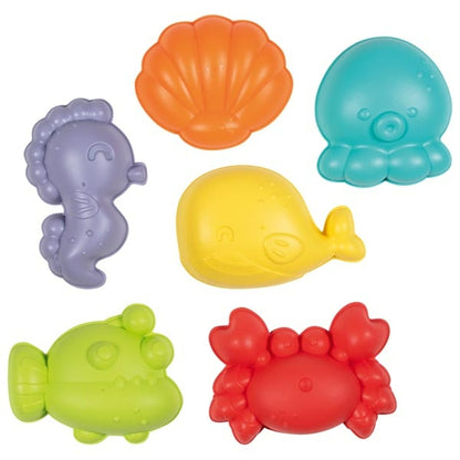 Zand vormpjes van Bioplastic - 6 stuks