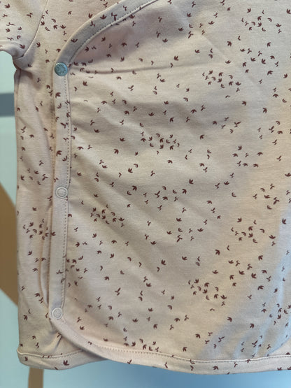 T-shirt roze overslag Noppies  (biologisch katoen)