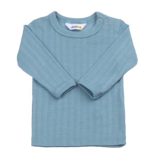 Joha shirt lange mouw | blauw | wol zijde
