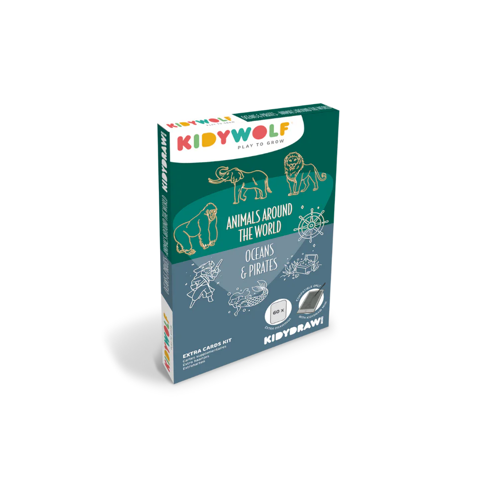 Kidydraw mini extra tekenkaarten Dieren & Oceanen en Piraten