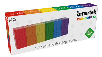 Magnetische Bouwblokken Regenboog 12 stuks