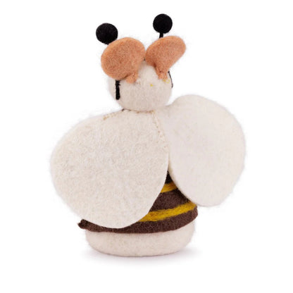 Decoratie muis van wolvilt - Bij
