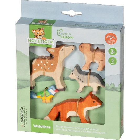Houten dieren - Set - Bosdieren