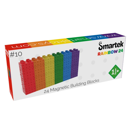 Magnetische Bouwblokken Regenboog 24 stuks