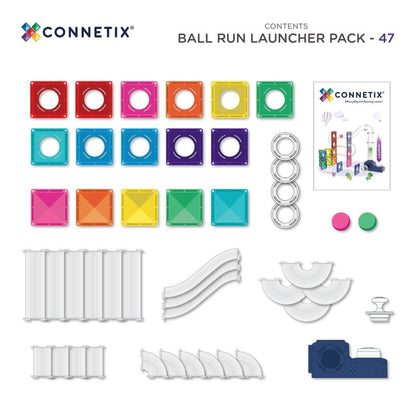 Connetix Ball Run Launcher Pack – 47 stuks