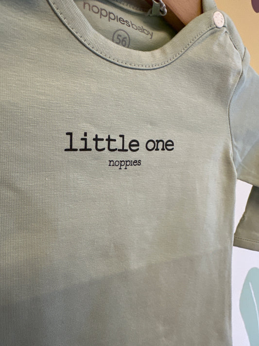 T-shirt Noppies zacht groen (biologisch katoen)