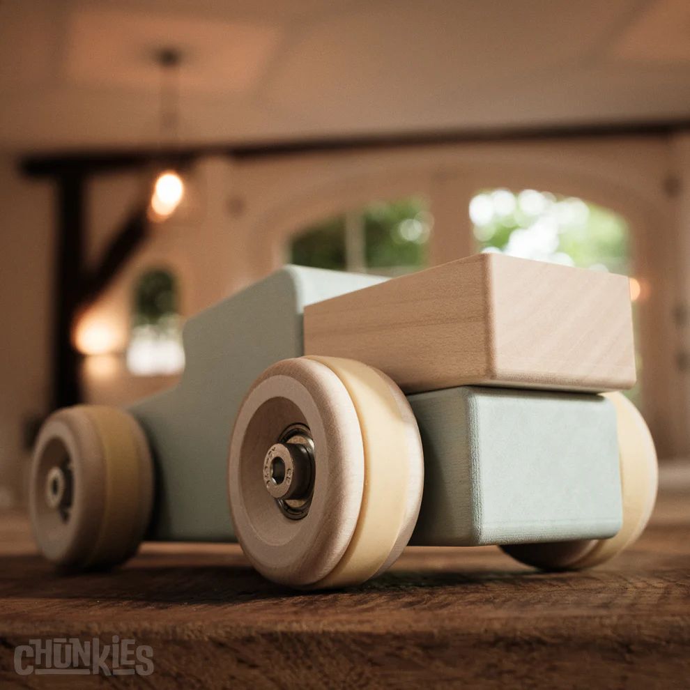 Chunkies No. 02 - Houten Groene Pick-up - De Krachtpatser